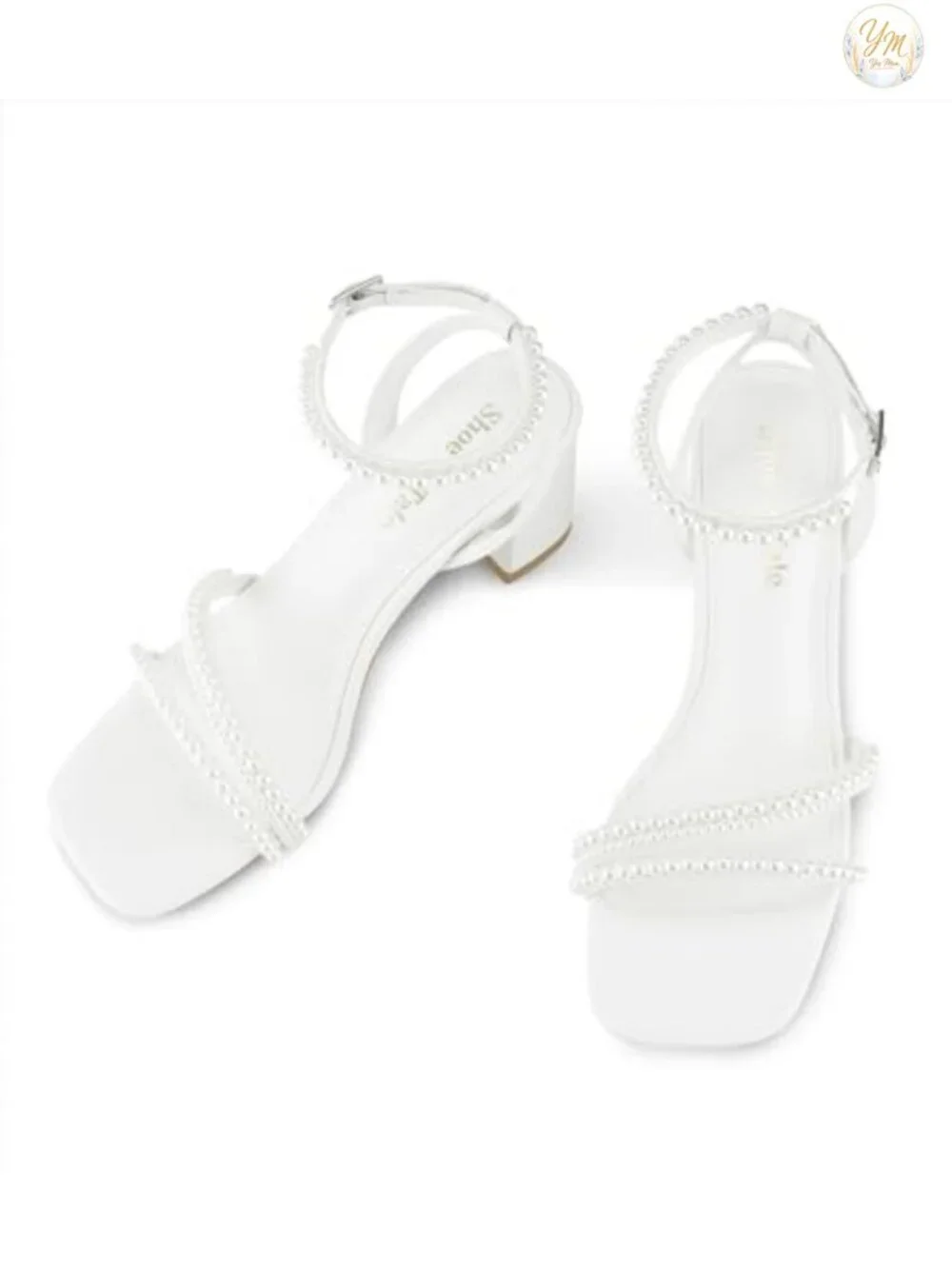 Strappy Heels for Women Square Toe Chunky Block Heels Ankle Buckle Heeled